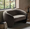 Coste Retro Expresso Brown Fabric Sofa