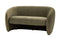 Coste Retro Green Fabric Sofa