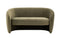 Coste Retro Green Fabric Sofa