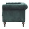 Elsa Emerald Green Velvet Chesterfield