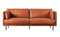 Winchester Brown Leather Sofa