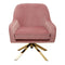 Alegra Pink Velvet Chair