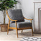 Bailey Grey Linen Armchair