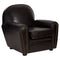 Barrington Black Leather Club Armchair