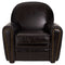 Barrington Black Leather Club Armchair