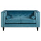 Boston Blue Velvet 2 Seater Sofa