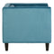 Boston Blue Velvet Armchair