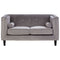 Boston Grey Velvet 2 Seater Sofa