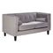 Boston Grey Velvet 2 Seater Sofa