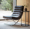 Fabien Black Leather Lounge Chair