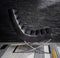 Fabien Black Leather Lounge Chair