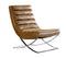 Fabien Tan Leather Lounger