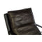 Dexter Industrial Style Dark Brown Leather Lounge Chair