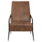 Foundry High Back Leather Lounge Chair