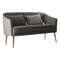 Geneva Grey Velvet Boutique Sofa