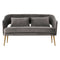 Geneva Grey Velvet Boutique Sofa