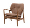 Hansen Brown Leather Retro Armchair