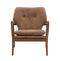 Hansen Brown Leather Retro Armchair