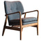 Hansen Grey Linen Retro Armchair