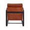 Irving Industrial Style Tan Buffalo Leather Armchair