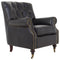 Lexington Black Leather Club Armchair