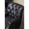 Lexington Black Leather Club Armchair