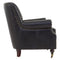 Lexington Black Leather Club Armchair