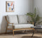 Bailey Natural Linen Wooden Framed Sofa