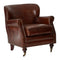 Stirling Brown Leather Classic Armchair