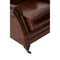 Stirling Brown Leather Classic Armchair