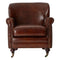 Stirling Brown Leather Classic Armchair