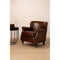 Stirling Brown Leather Classic Armchair