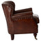 Stirling Brown Leather Classic Armchair