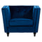 Stockholm Navy Blue Velvet Armchair