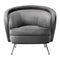 Treviso Velvet Tub Chair Grey