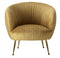 Siena Gold Velvet Accent Chair