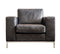 Vicenza Black Leather Armchair