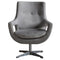 Verona Grey Velvet Swivel Chair