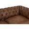 Ashby Brown Buffalo Leather Chesterfield Sofa