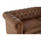 Ashby Brown Buffalo Leather Chesterfield Sofa